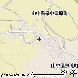石川県加賀市山中温泉中津原町ハ126周辺の地図