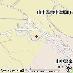 石川県加賀市山中温泉中津原町ハ121周辺の地図