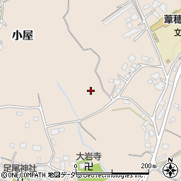 茨城県石岡市小屋周辺の地図