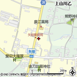 結城矢畑郵便局周辺の地図