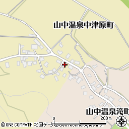 石川県加賀市山中温泉中津原町ハ125周辺の地図