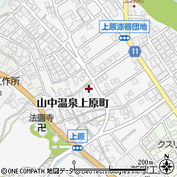石川県加賀市山中温泉上原町カ133周辺の地図