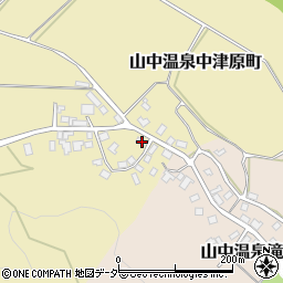 石川県加賀市山中温泉中津原町ハ124-1周辺の地図