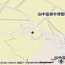 石川県加賀市山中温泉中津原町ハ118周辺の地図