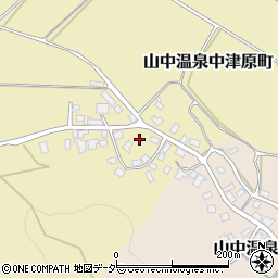 石川県加賀市山中温泉中津原町ハ124周辺の地図