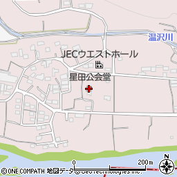 星田公会堂周辺の地図