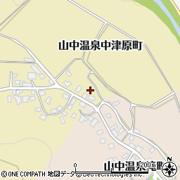 石川県加賀市山中温泉中津原町ヘ周辺の地図