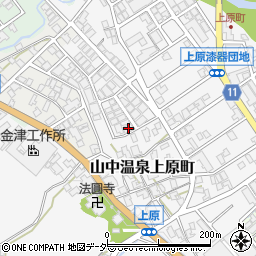 石川県加賀市山中温泉上原町カ177周辺の地図