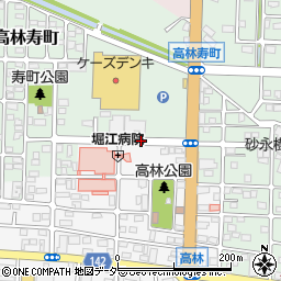 堀江病院前周辺の地図