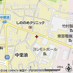 群馬県藤岡市中栗須203周辺の地図