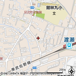 群馬県館林市足次町98-1周辺の地図