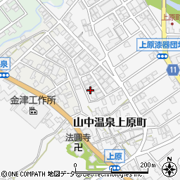 石川県加賀市山中温泉上原町カ179周辺の地図