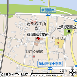 栃木市役所藤岡総合支所　藤岡地域包括支援センター周辺の地図