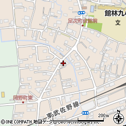 群馬県館林市足次町2853周辺の地図