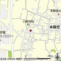 群馬県藤岡市本動堂352-1周辺の地図