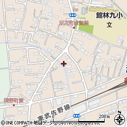 群馬県館林市足次町103-2周辺の地図