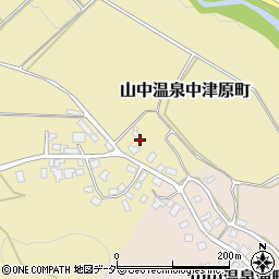 石川県加賀市山中温泉中津原町ニ周辺の地図