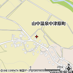 石川県加賀市山中温泉中津原町（ニ）周辺の地図