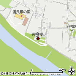 赤麻寺周辺の地図