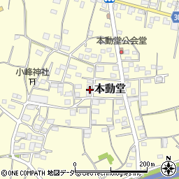 群馬県藤岡市本動堂375-1周辺の地図