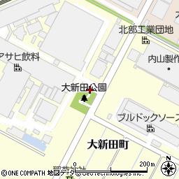 大新田公園周辺の地図