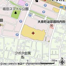 カインズホーム　大泉店周辺の地図