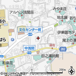 松本市　浅間温泉会館ホットプラザ浅間周辺の地図