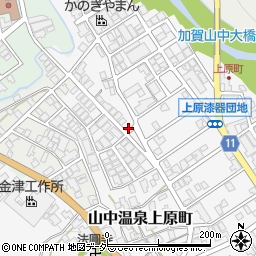 石川県加賀市山中温泉上原町カ161周辺の地図