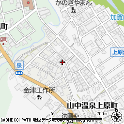 石川県加賀市山中温泉上原町カ204周辺の地図