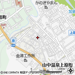 石川県加賀市山中温泉上原町カ203周辺の地図