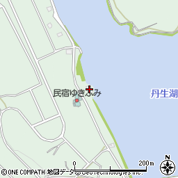 丹生湖管理事務所周辺の地図