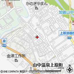石川県加賀市山中温泉上原町カ189周辺の地図
