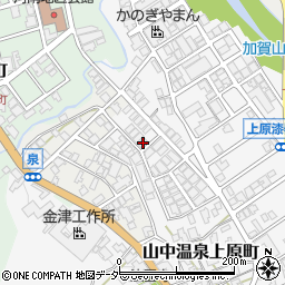 石川県加賀市山中温泉上原町カ200周辺の地図