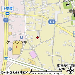 群馬県藤岡市中栗須430-1周辺の地図