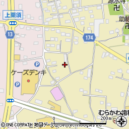 群馬県藤岡市中栗須430周辺の地図