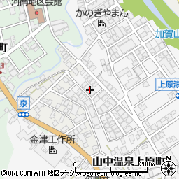 石川県加賀市山中温泉上原町カ198周辺の地図