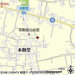 群馬県藤岡市本動堂24-3周辺の地図