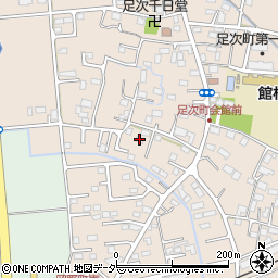 群馬県館林市足次町109周辺の地図