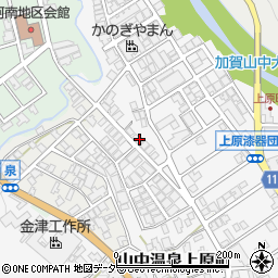 石川県加賀市山中温泉上原町カ157周辺の地図