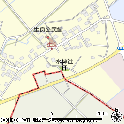 栃木県小山市生良377周辺の地図