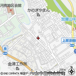 石川県加賀市山中温泉上原町カ155周辺の地図