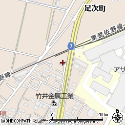 群馬県館林市足次町1138-5周辺の地図