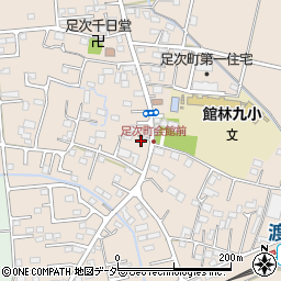 群馬県館林市足次町129-2周辺の地図