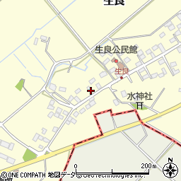 栃木県小山市生良417周辺の地図