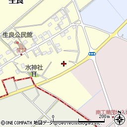 栃木県小山市生良366周辺の地図