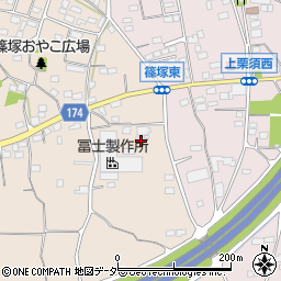群馬県藤岡市篠塚15周辺の地図