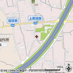 群馬県藤岡市上栗須258-5周辺の地図