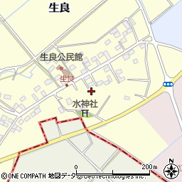 栃木県小山市生良382周辺の地図