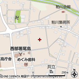 群馬県太田市粕川町周辺の地図