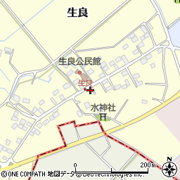 栃木県小山市生良380周辺の地図